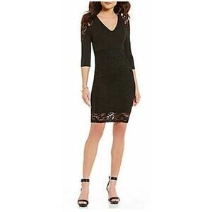 Gianni Bini Sonja Lace Sleeve Dress NEW
